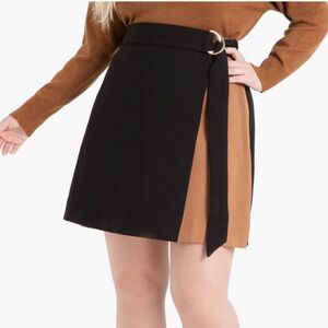 Eloquii Colorblock D-Ring Skirt